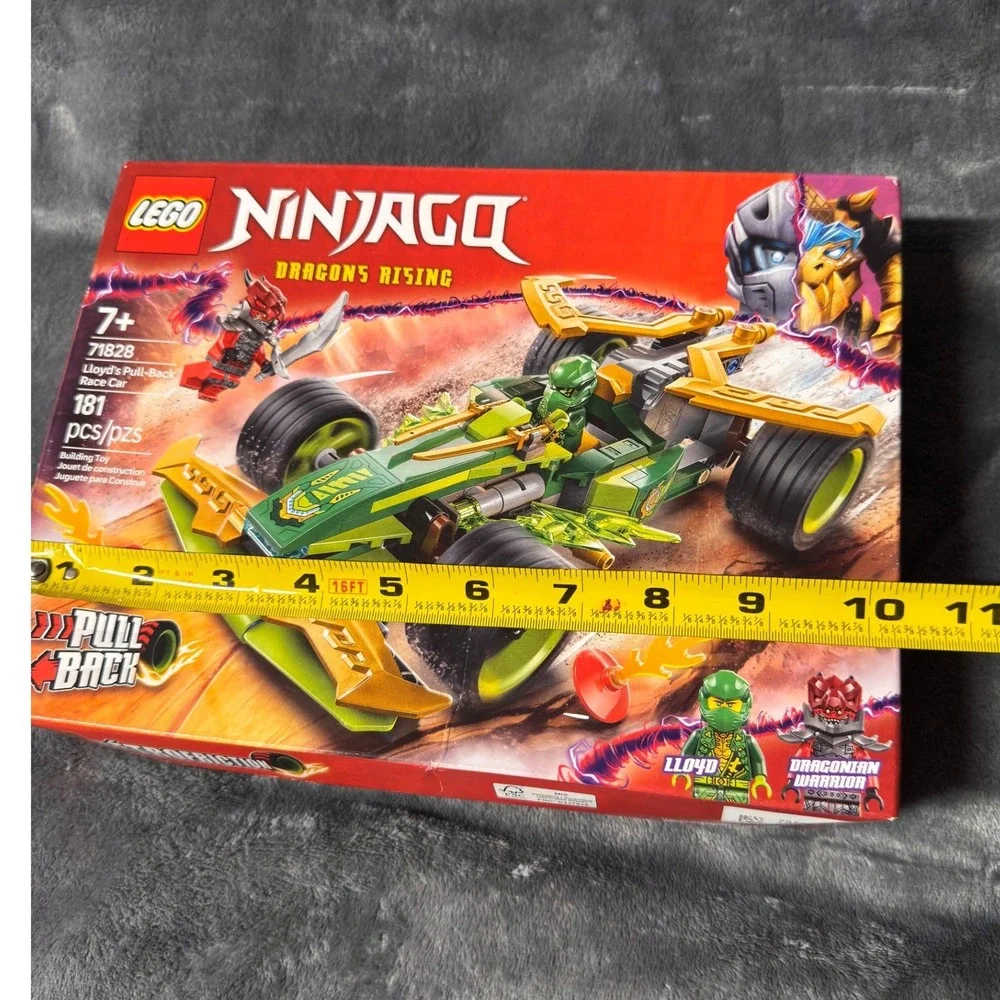 LEGO Ninjago 71828 Lloyds Pull-Back Race Car Dragons Rising 181 Pcs New Box Wear